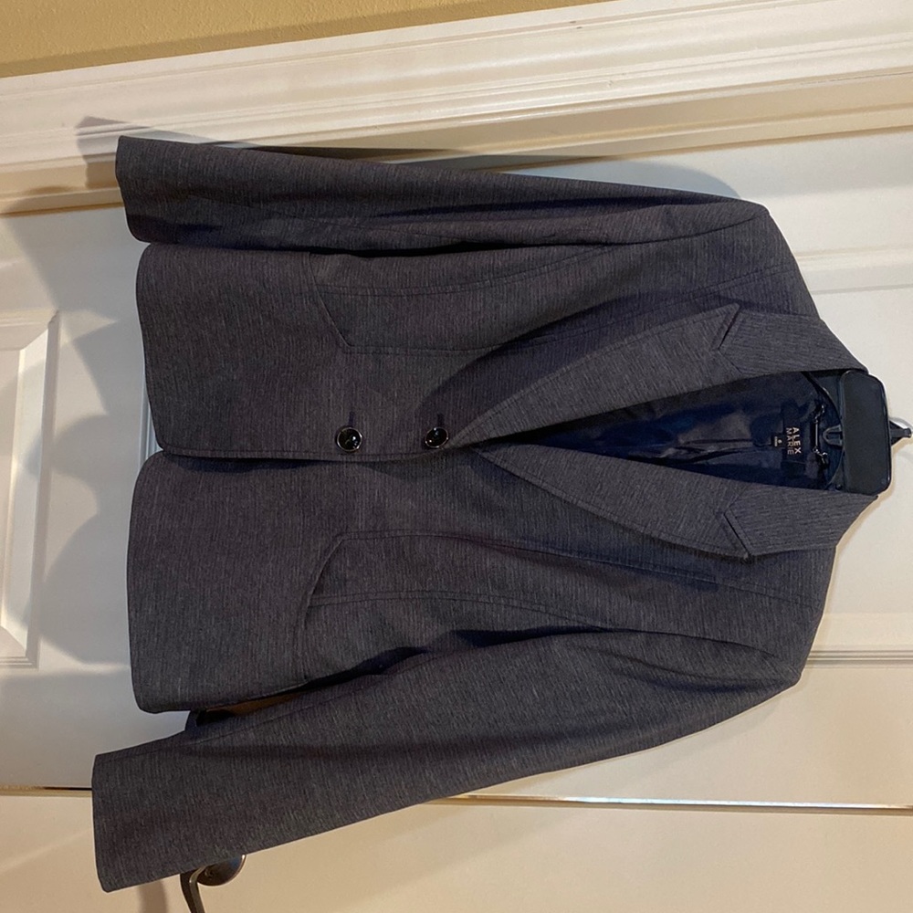 Alex Marie Ladies Size 6 Grey Blazer